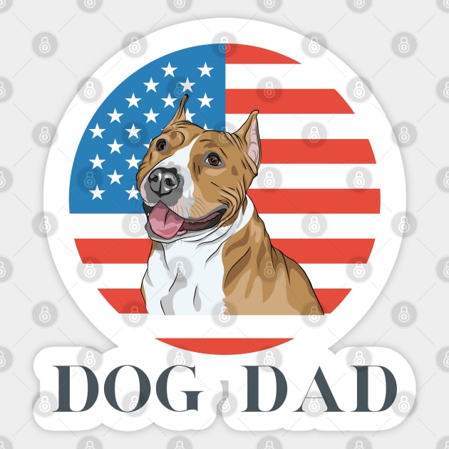 Dog Lover Dog Dad Sticker by NickDsigns